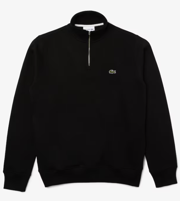 Sweatshirt zippé interlock col montant Lacoste