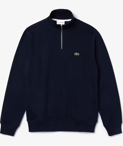 Sweatshirt zippé interlock col montant Lacoste