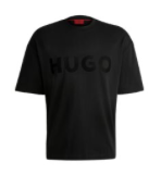 T-SHIRT EN JERSEY DE COTON AVEC LOGO TON SUR TON Hugo Boss