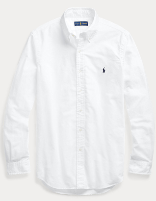 Chemise Oxford teinte en pièce Slim Fit Ralph Lauren